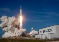 rocket ship launching during daytime
