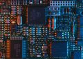 blue circuit board