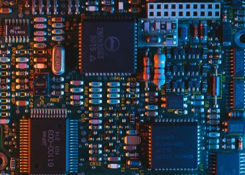 blue circuit board