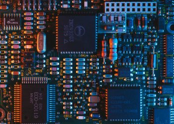 blue circuit board